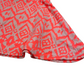 Candy Couture Bright Orange and White Pattern Skirt Age 8