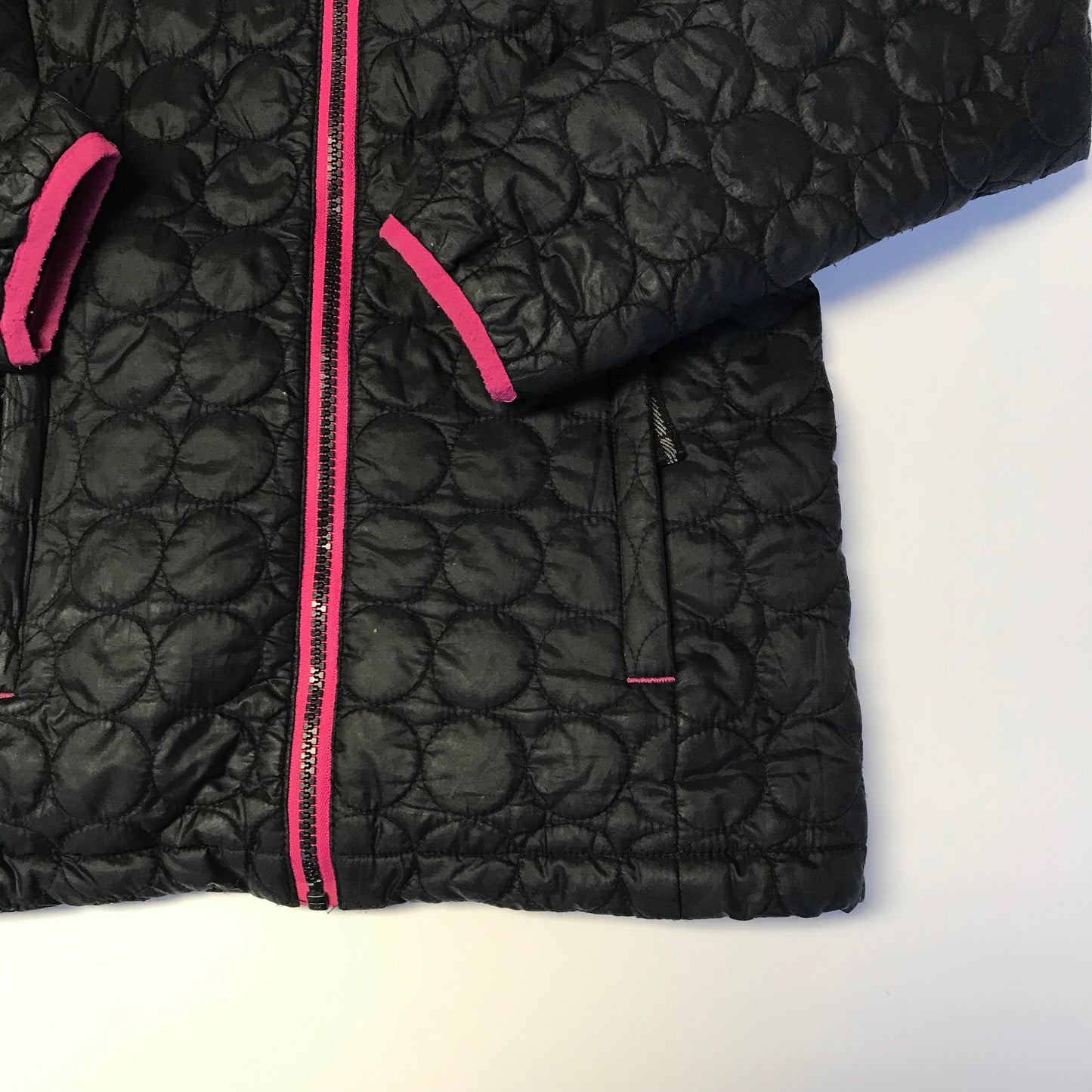 Lands' End Black Light Puffer Jacket Age 8