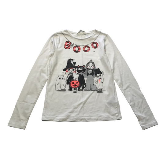 H&M White Halloween T-shirt Age 8