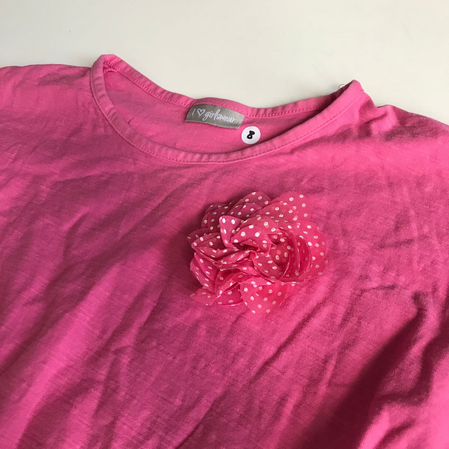 Dress - Pink With Fringe Hem - Age 8
