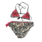 Roxy Girl Black and White Pattern 2-piece Swimsuit Age 8