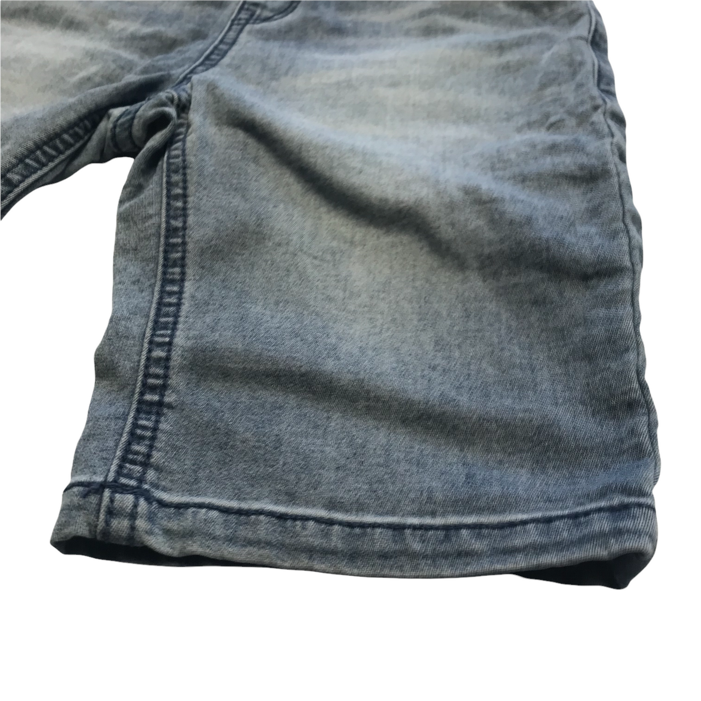 Next Blue Stretchy Cotton Blend Denim Style Shorts Age 8