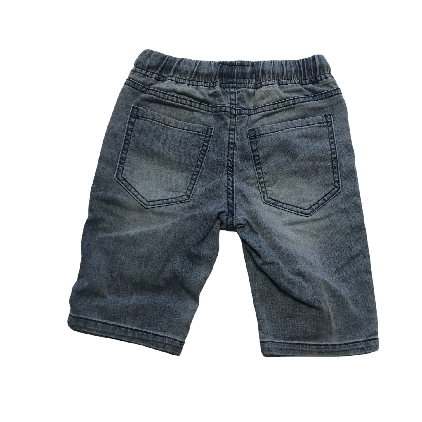 Next Blue Stretchy Cotton Blend Denim Style Shorts Age 8