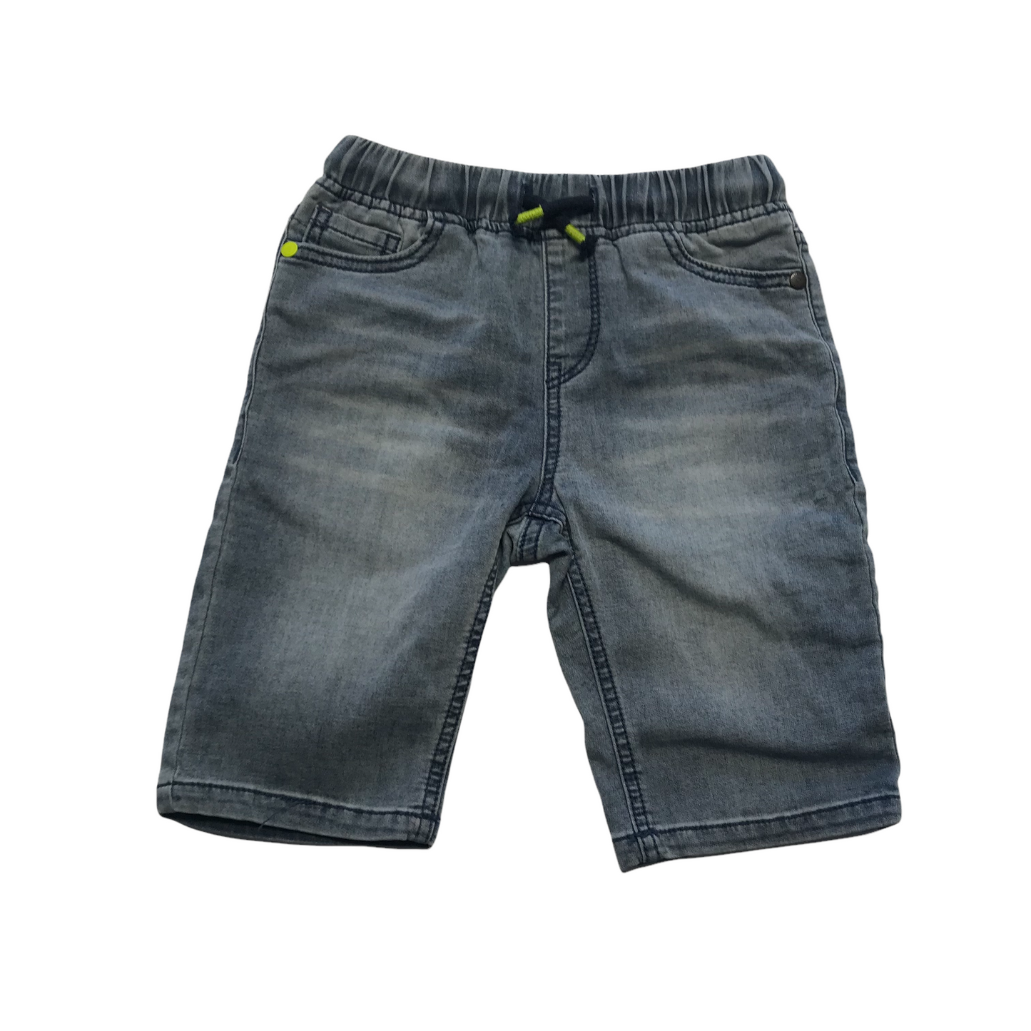 Next Blue Stretchy Cotton Blend Denim Style Shorts Age 8