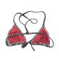 Roxy Girl Black and White Pattern 2-piece Swimsuit Age 8
