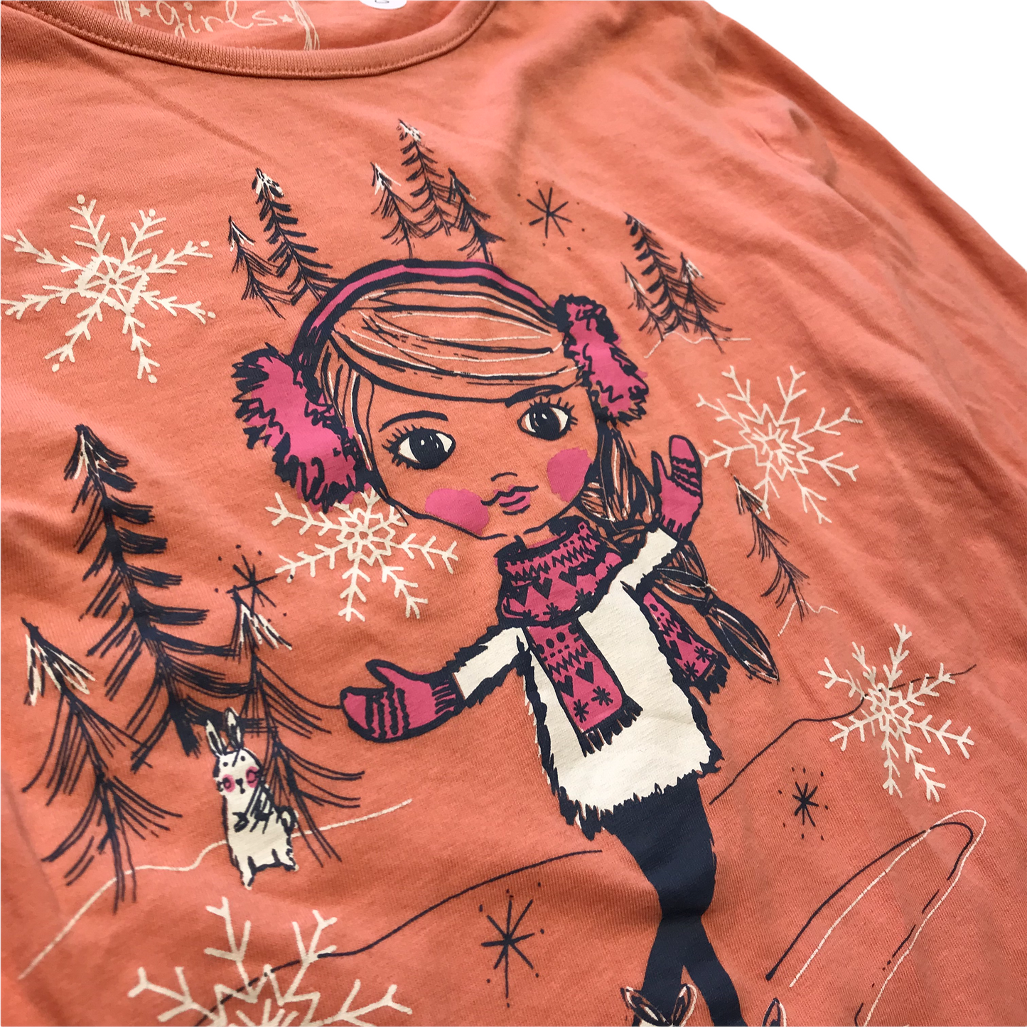 PEP&Co Peachy Winter Snowflakes T-shirt Age 8