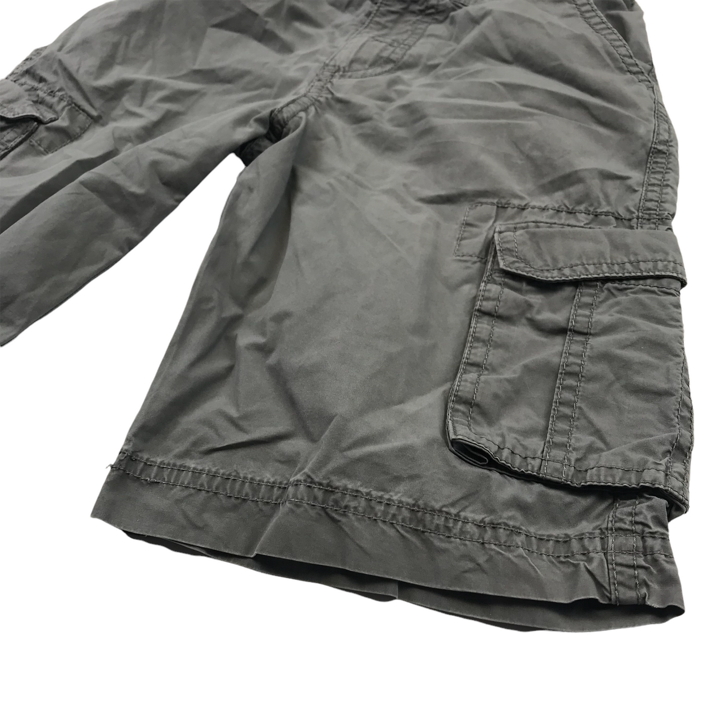 F&F Grey Plain Cargo Shorts Age 8