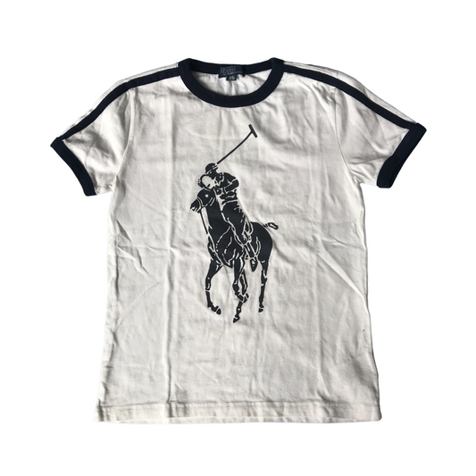 Ralph Lauren Polo White Print T-Shirt Age 8