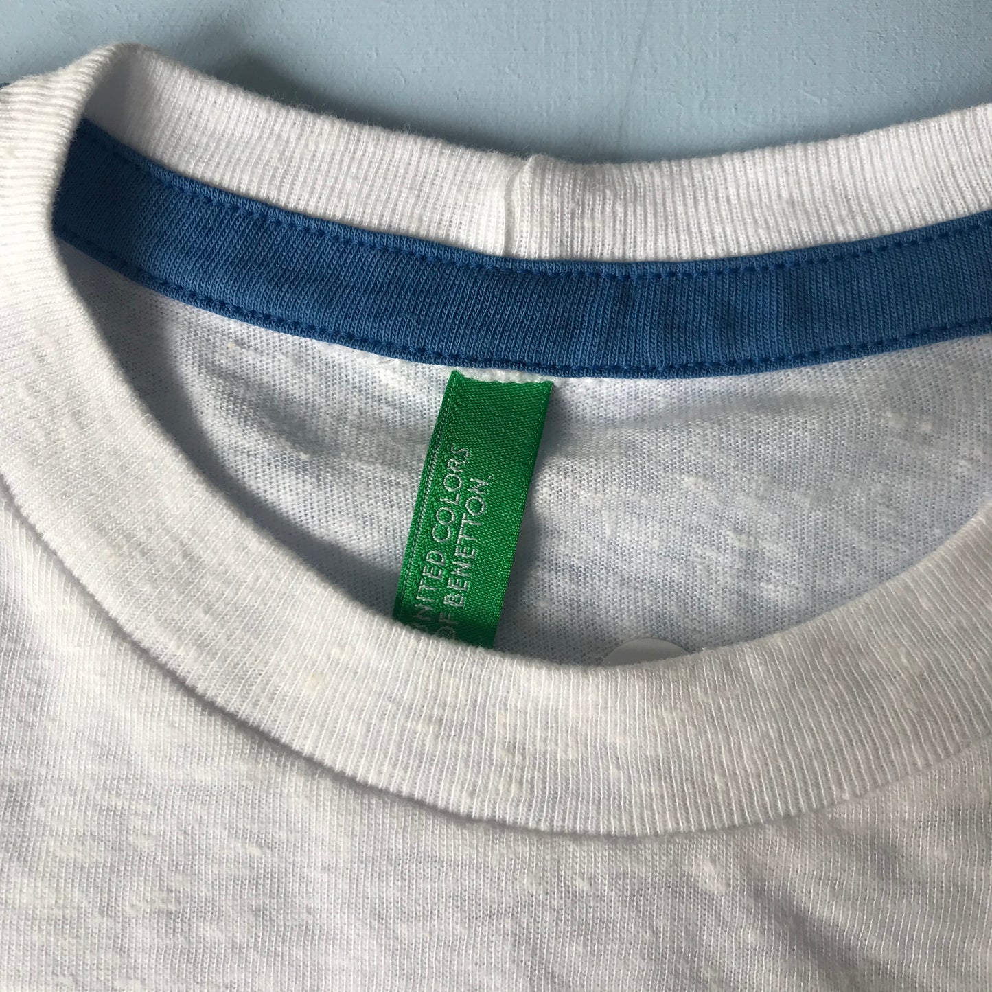 Benetton White Print T-Shirt Age 8