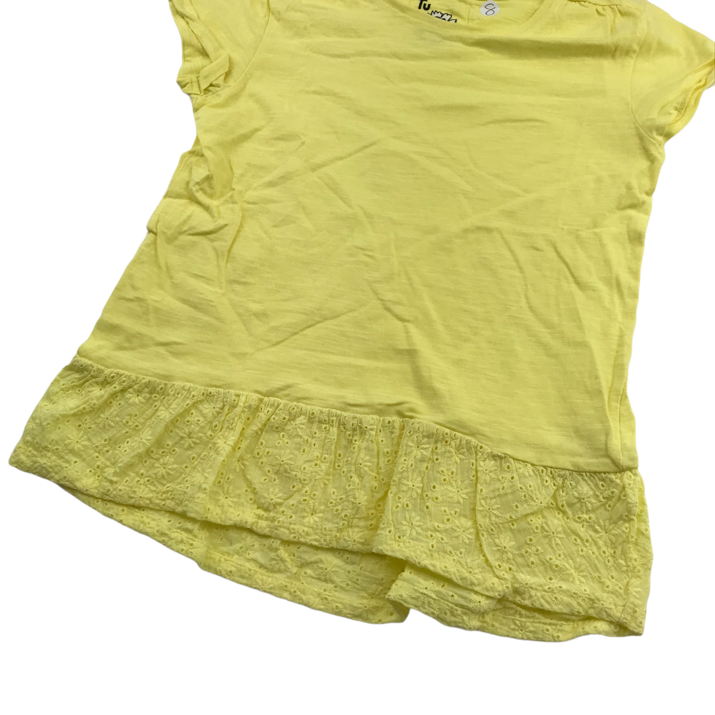 Tu Yellow Lace T-shirt Age 8