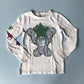 White Teddy Long Sleeve T-Shirt Age 8