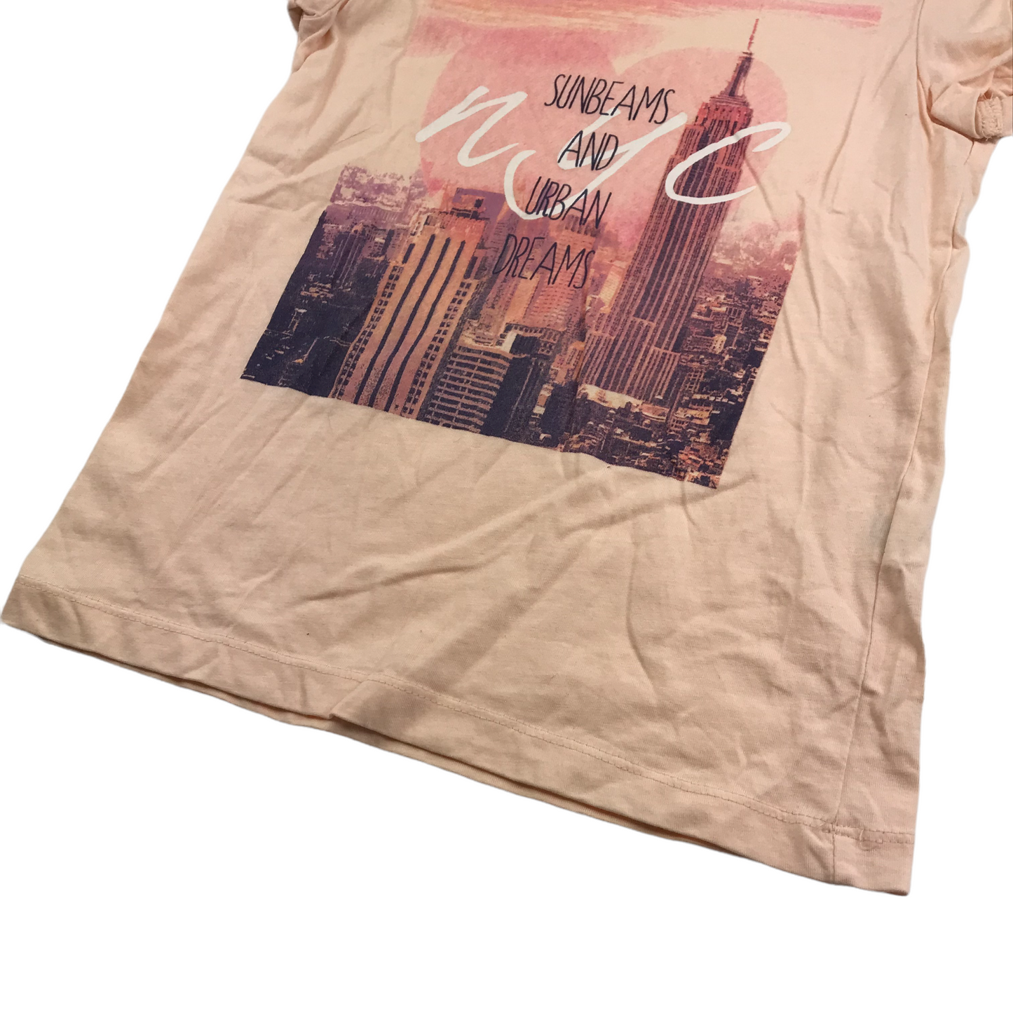 YD Pink NYC Skyline T-shirt Age 8