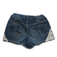 Primark Blue Floral Lace Denim Shorts Age 8