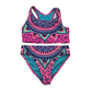 Pineapple by Debbie Moore Blue and Pink 2-piece Swimsuit Age 8