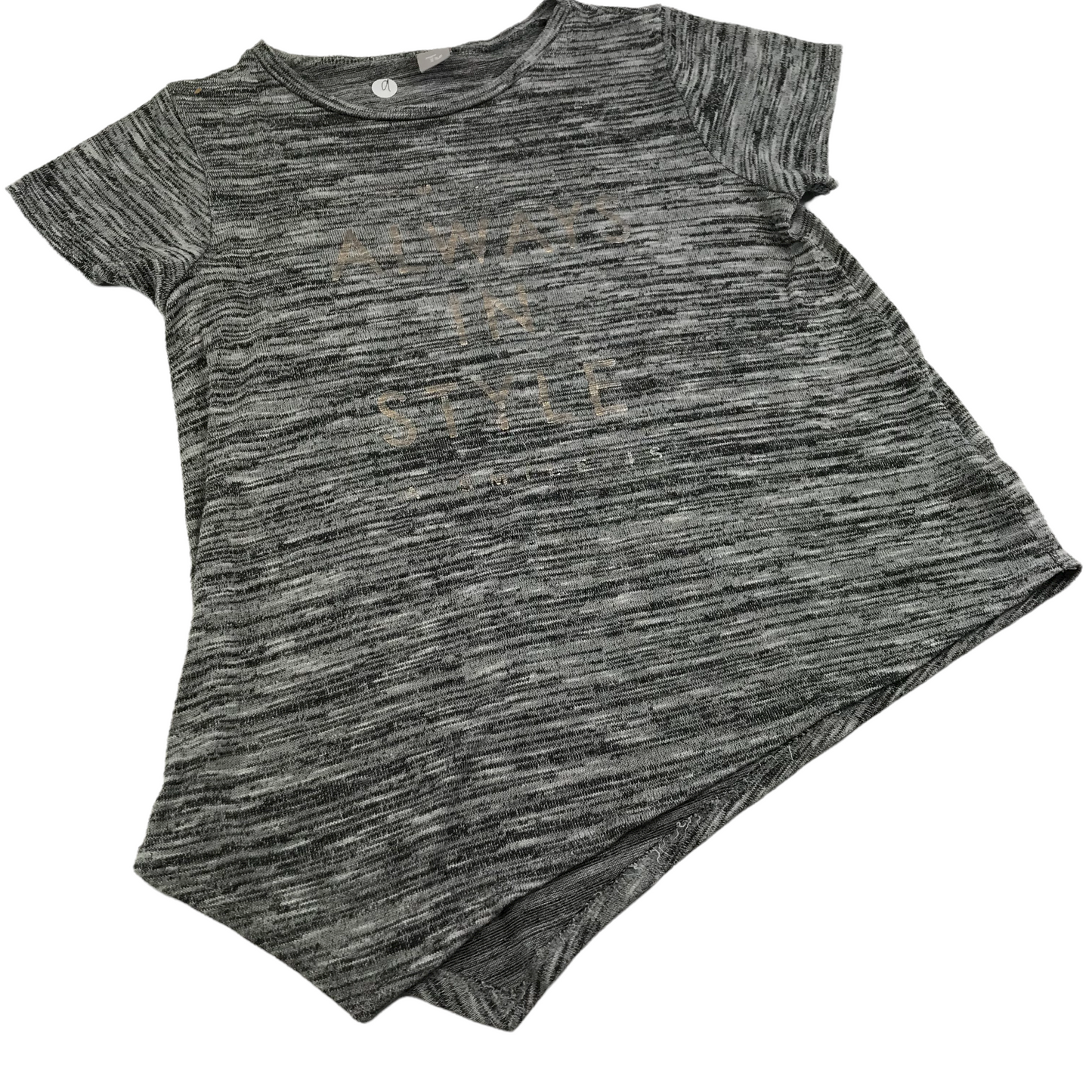 Tu Grey Always in Style Irregular Hem T-shirt Age 9