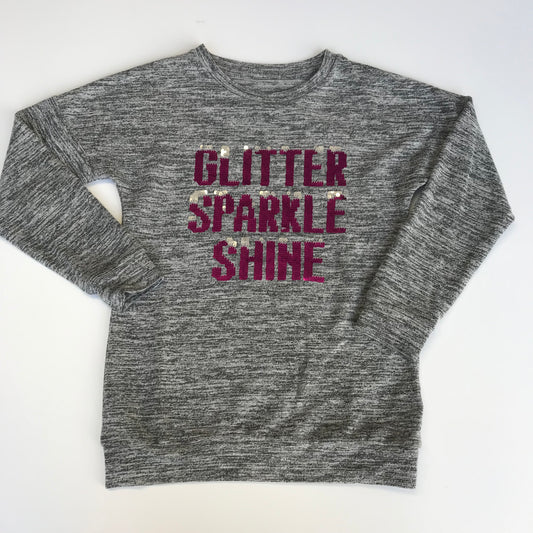 Nutmeg Grey Sequin Jumper Age 9