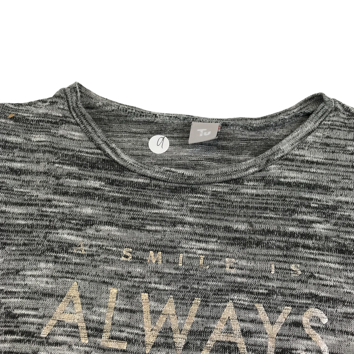 Tu Grey Always in Style Irregular Hem T-shirt Age 9