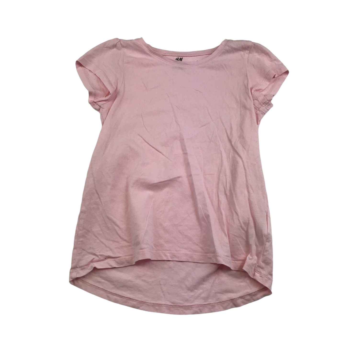 H&M Pink Plain T-shirt Age 9