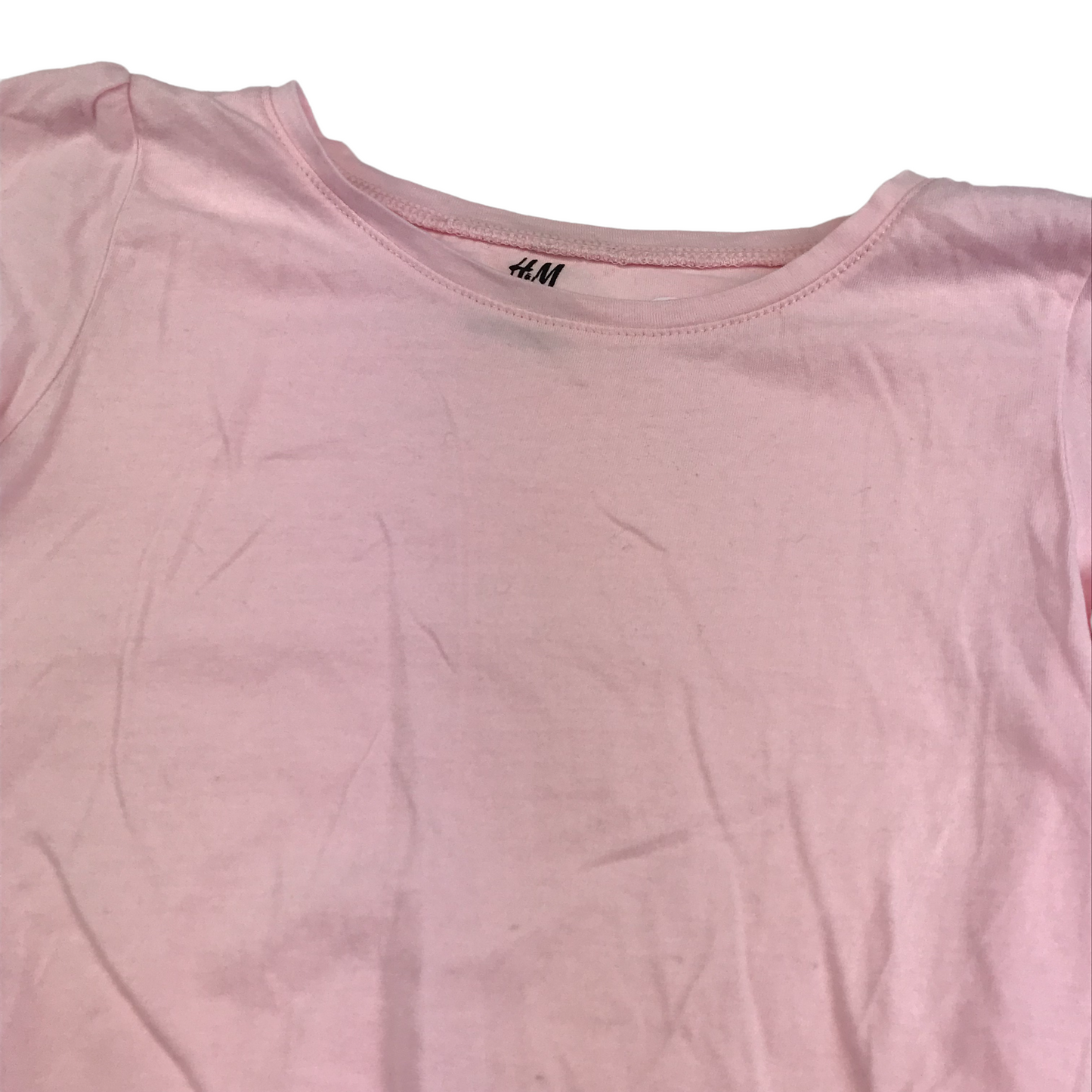 H&M Pink Plain T-shirt Age 9