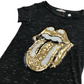 H&M Dark Grey Rolling Stones Sequin T-shirt Age 9