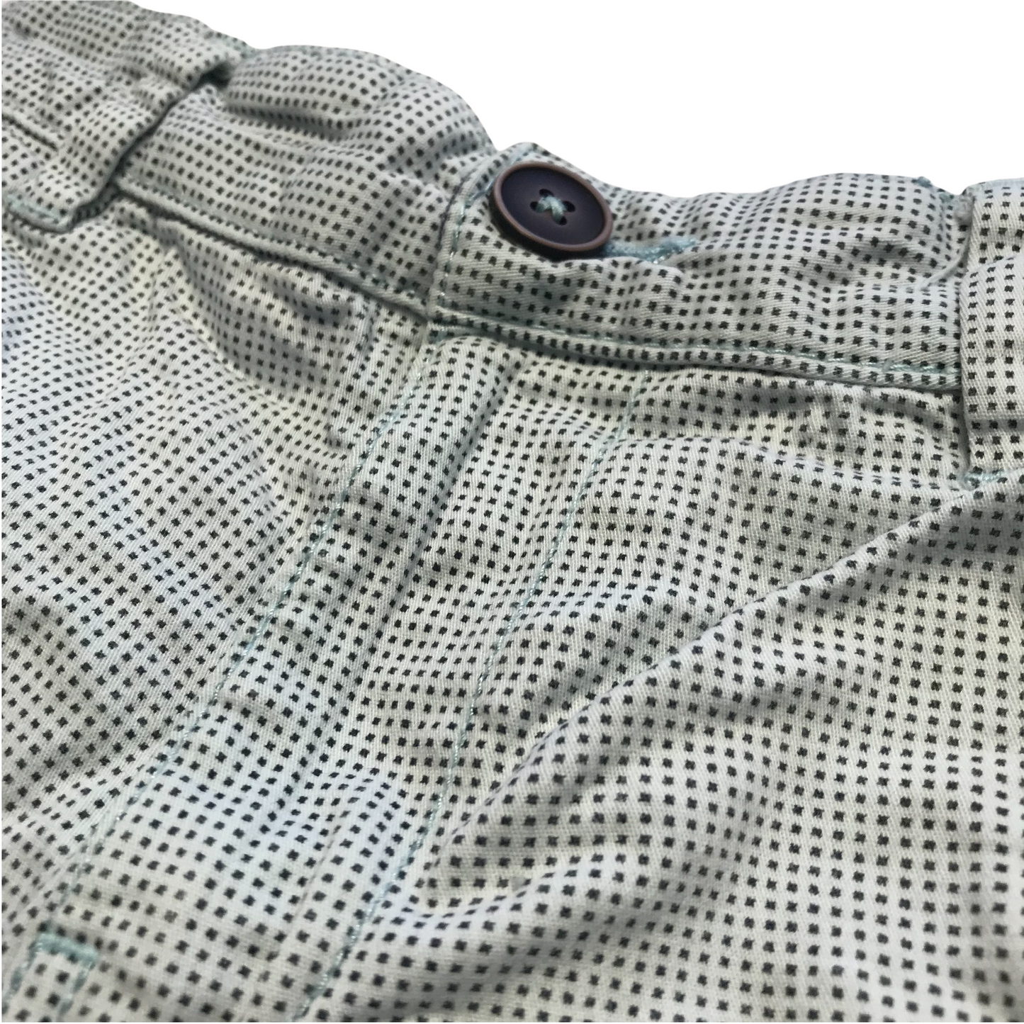 F&F Light Blue Dotted Shorts Age 9