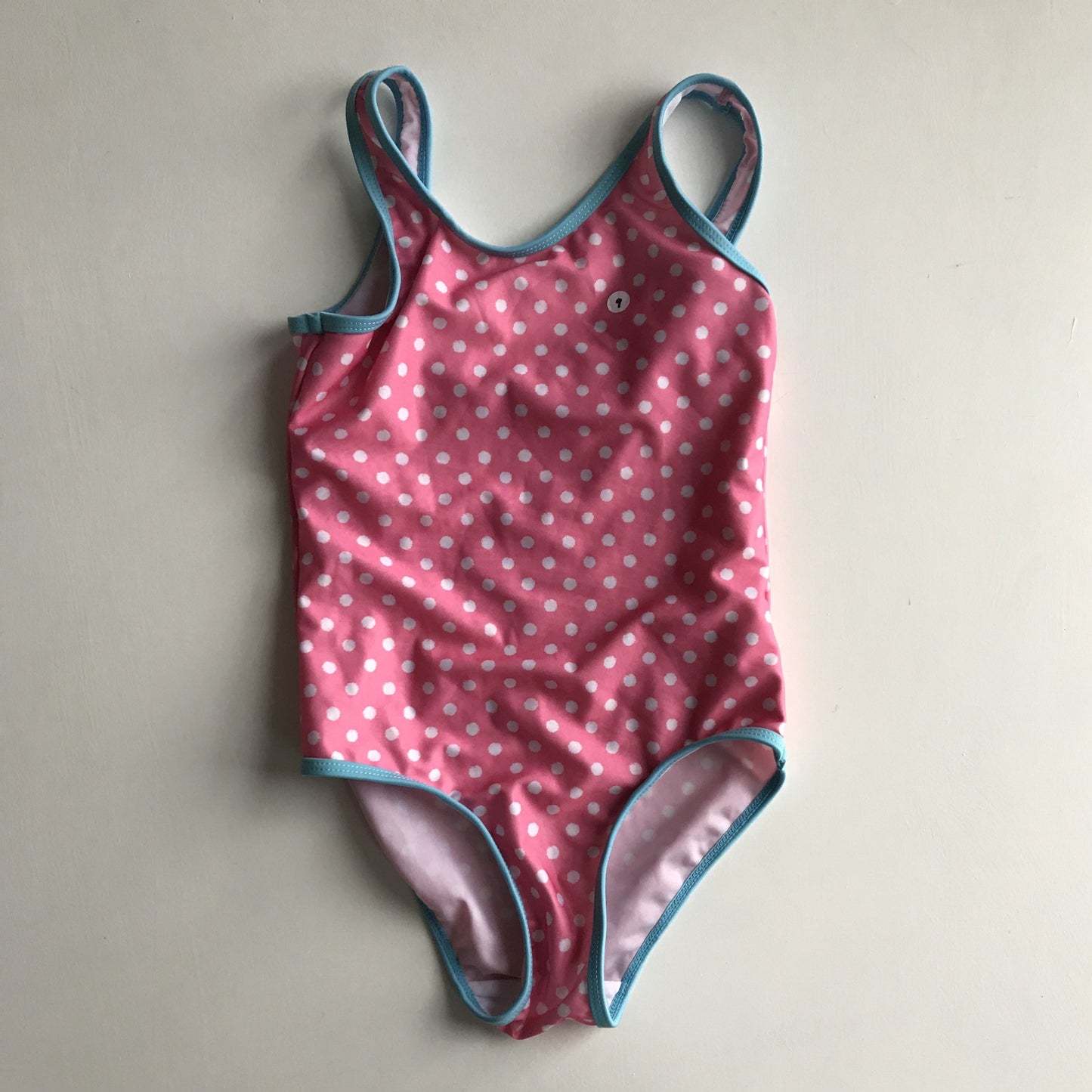 Swimsuit - Pink Polka Dots - Age 9