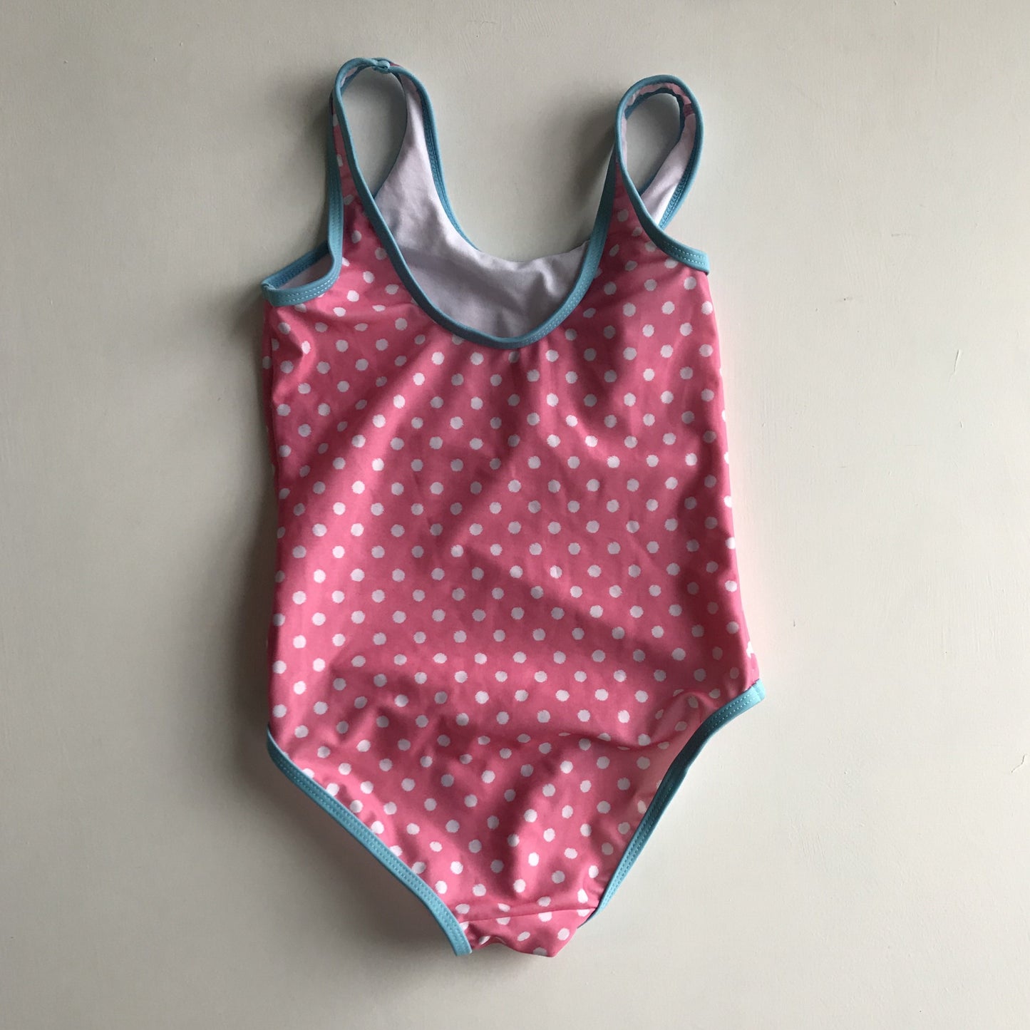 Swimsuit - Pink Polka Dots - Age 9