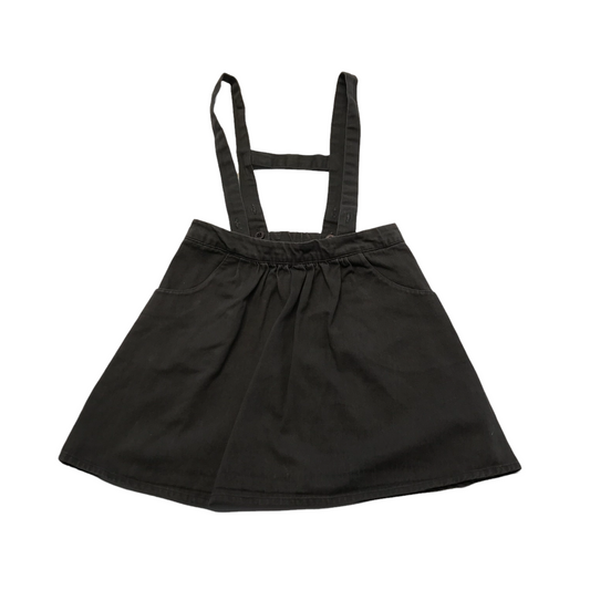 Nutmeg Charcoal Grey Skirt with Braces Age 7