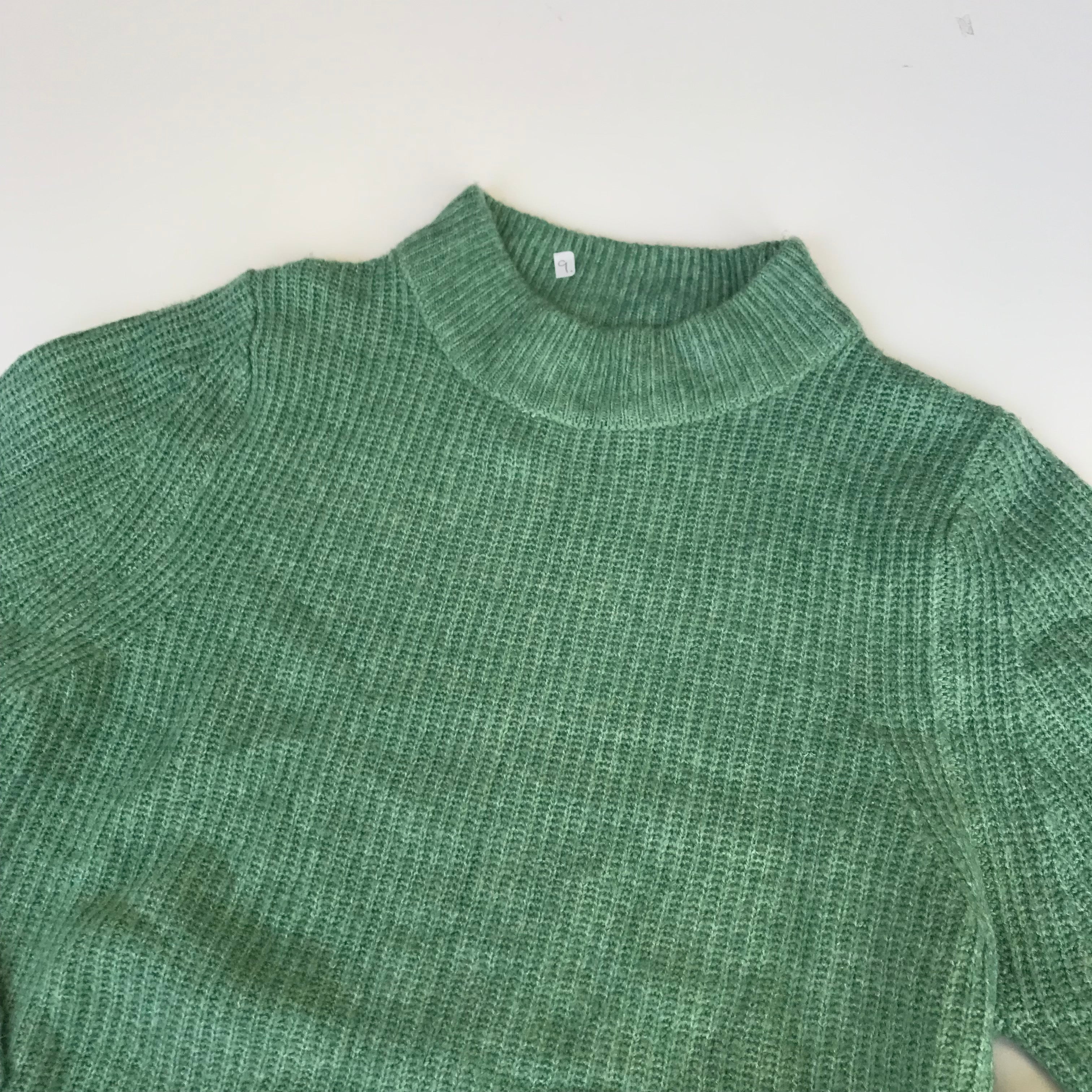 Zara Light Green Turtle Neck Jumper Age 9 ApparelXchange CIC