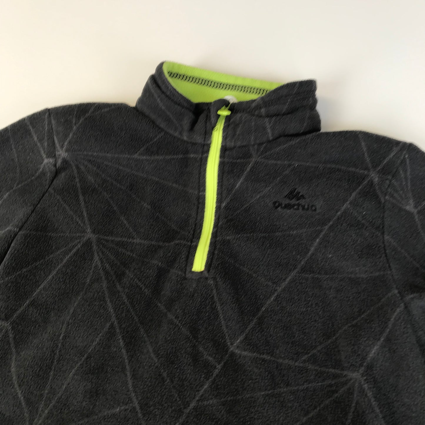 Quechua Patterned Dark Grey Fleece Age 9