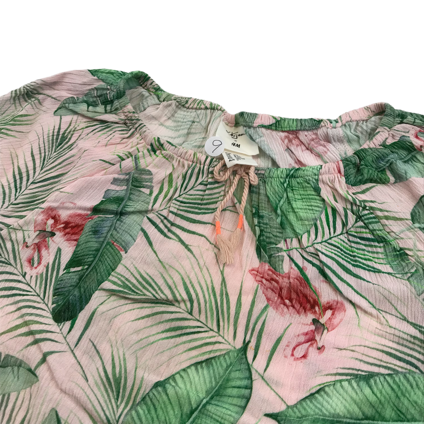 H&M x Karolina Kijak Pink Green Floral Blouse Age 9