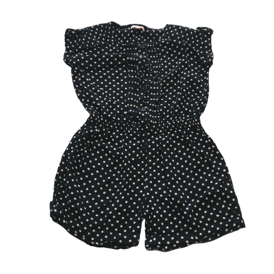 Bluezoo Black Polka Dot Playsuit Age 9