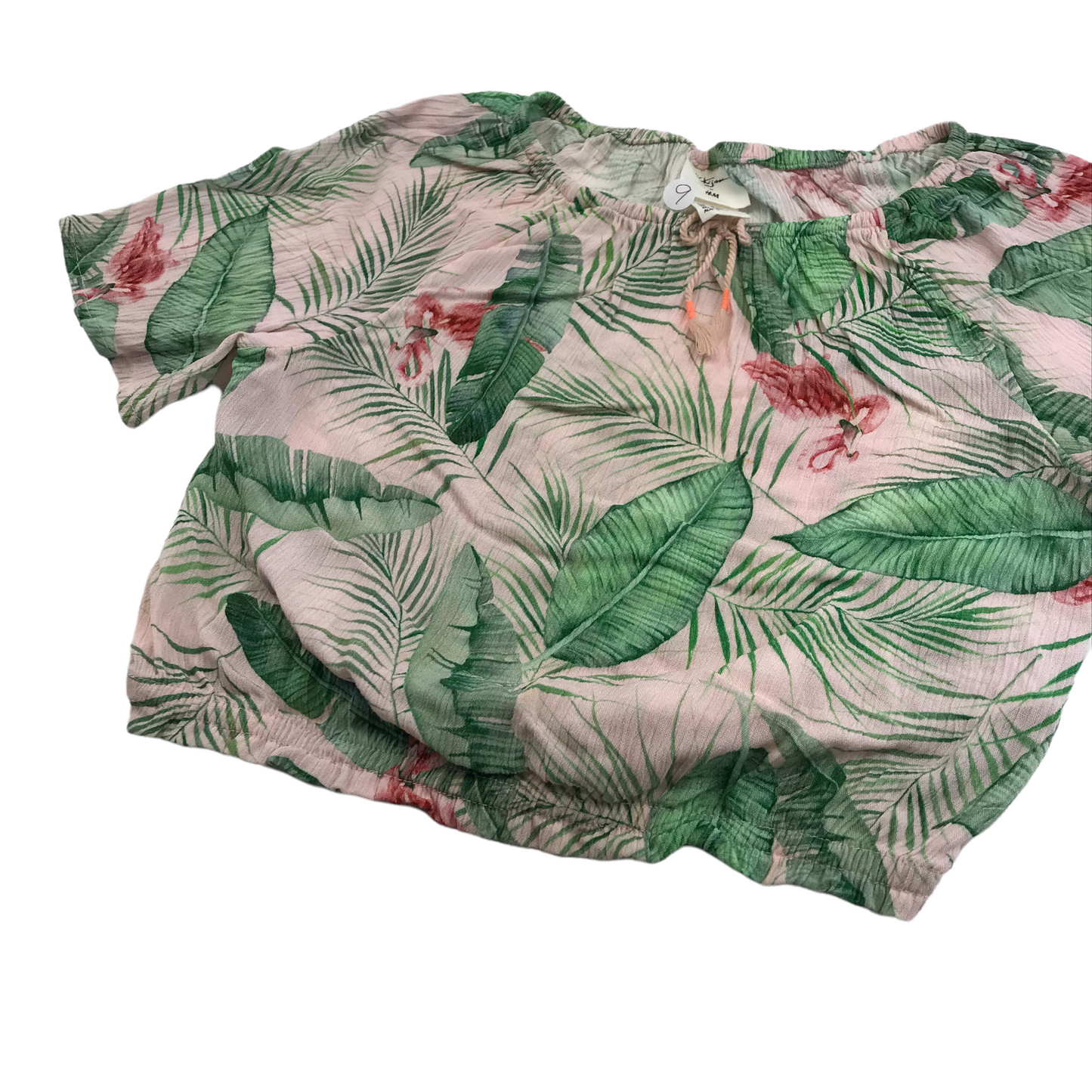 H&M x Karolina Kijak Pink Green Floral Blouse Age 9