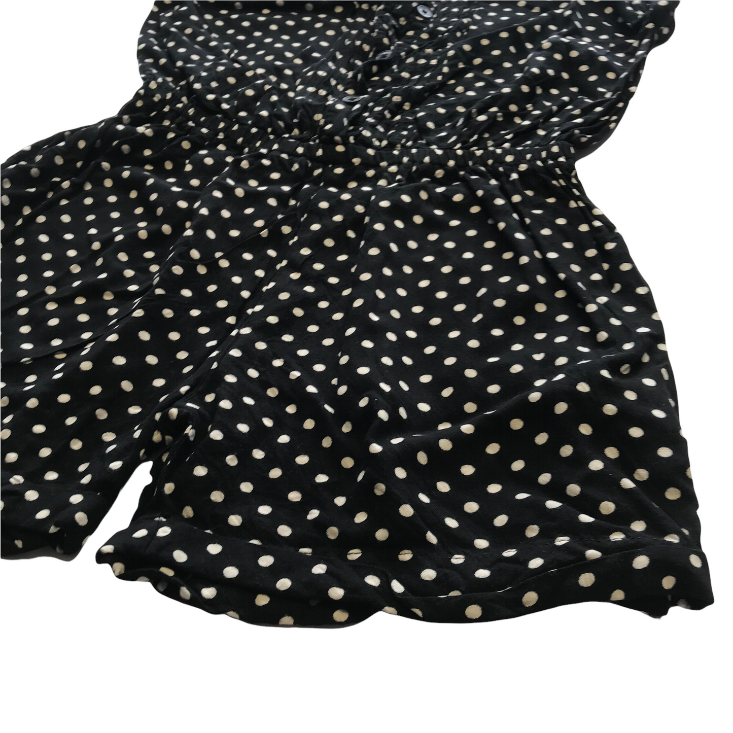 Bluezoo Black Polka Dot Playsuit Age 9