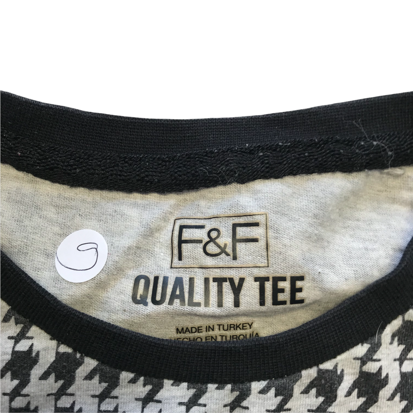 F&F Houndstooth T-shirt Age 9