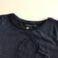 T-shirt - Nutmeg Navy with Hearts - Age 9