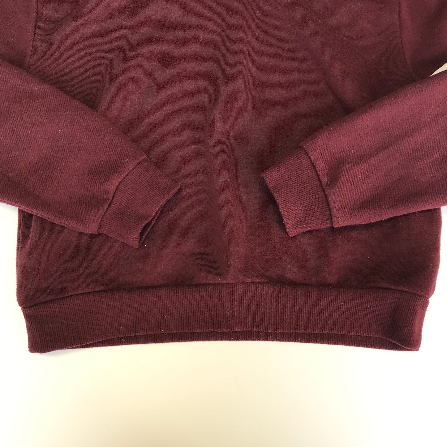 New Look Burgundy Cropped Hoodie Age 9