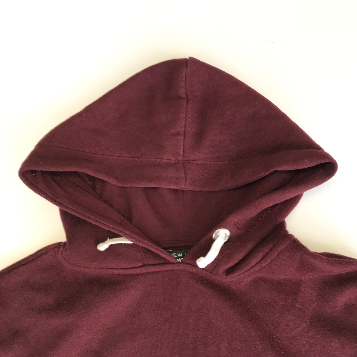 New Look Burgundy Cropped Hoodie Age 9