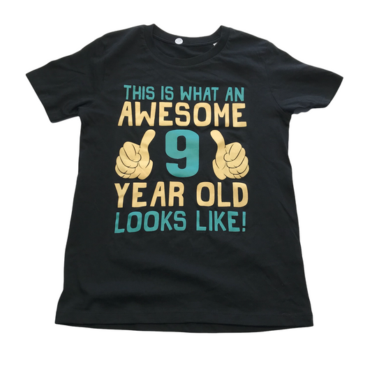 Stanley Stella Black 9 Year T-shirt Age 9