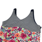 Tu White and Floral Swimsuit Age 9