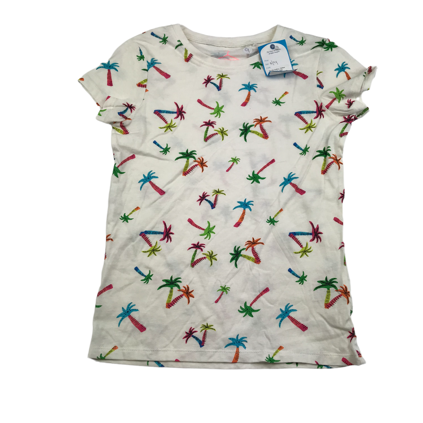 Next White Palm Tree T-shirt Age 9