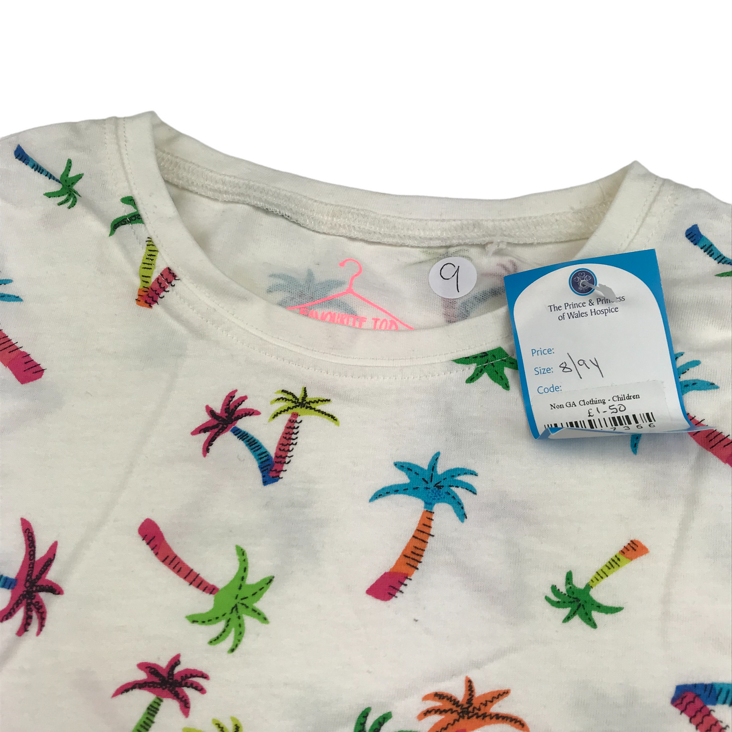 Next White Palm Tree T-shirt Age 9