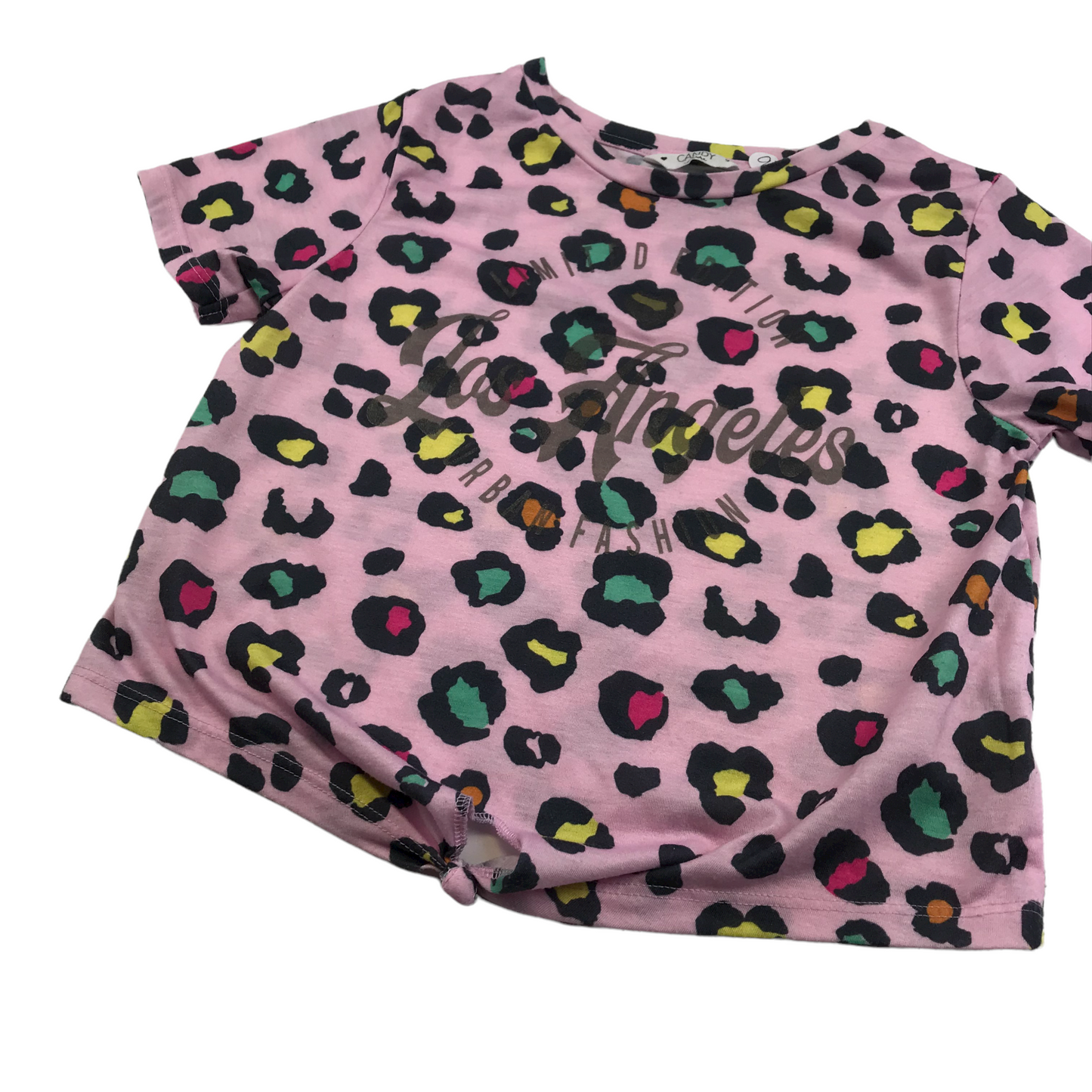 Matalan Pink Animal Print T-shirt Age 9