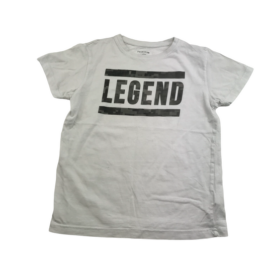 Primark White Legend Graphic T-shirt Age 9