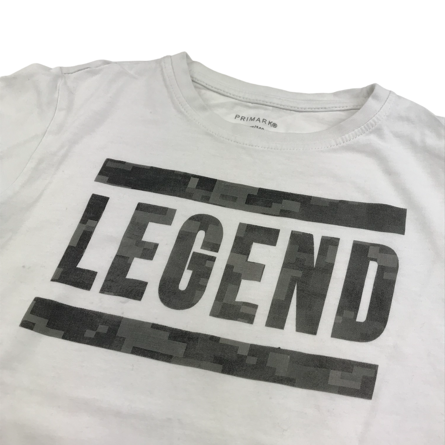 Primark White Legend Graphic T-shirt Age 9