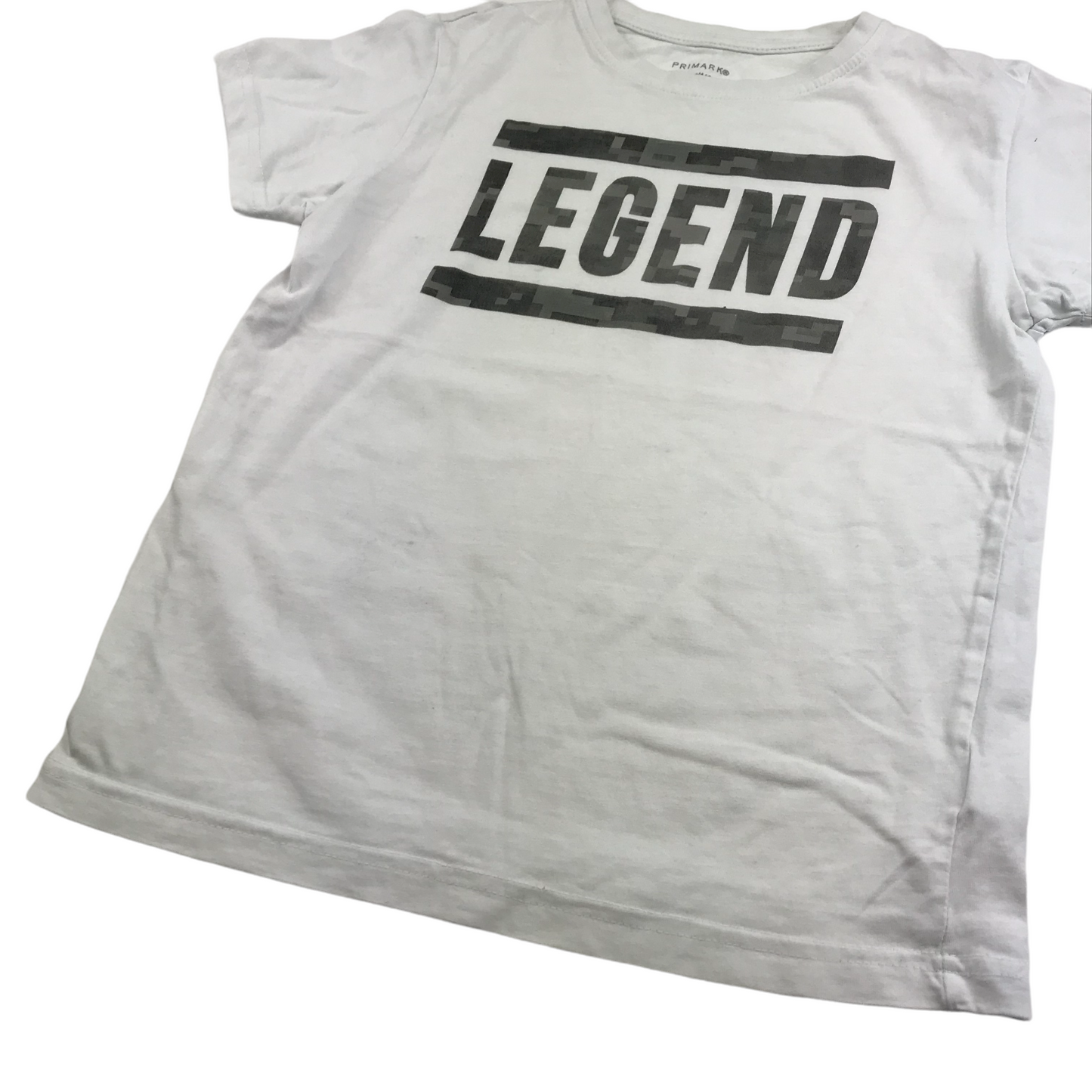Primark White Legend Graphic T-shirt Age 9