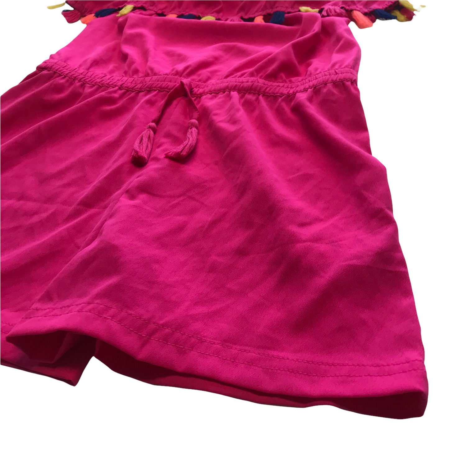 PEP&Co Pink Playsuit with Tassel Details Age 9