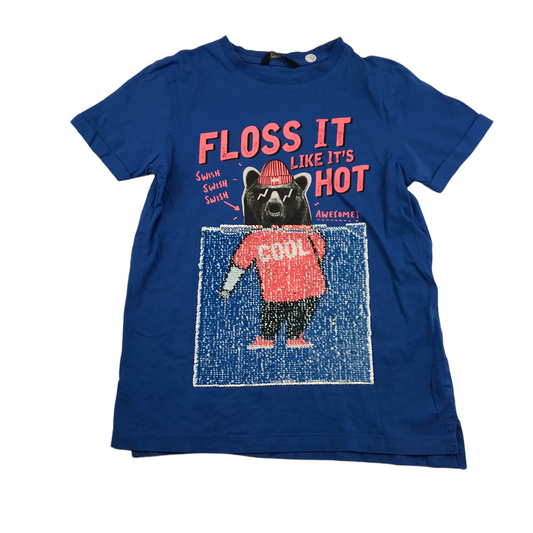 George Blue Sequin Floss T-shirt Age 9