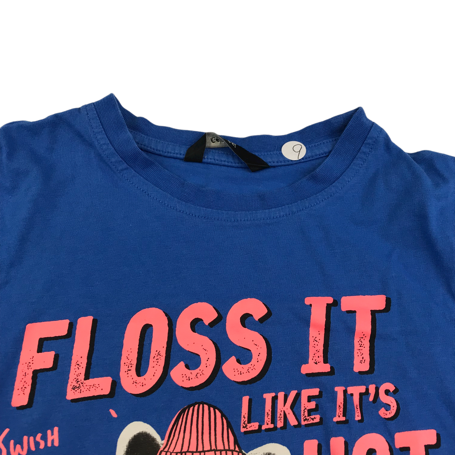 George Blue Sequin Floss T-shirt Age 9