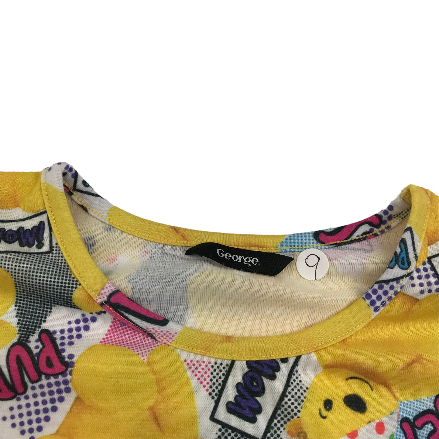 George Yellow Pudsey Full Print T-shirt Age 9